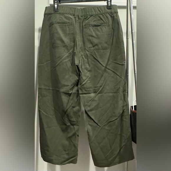 Chaps Olive Green Wide Leg Pants Size 8 - Picture 4 of 16